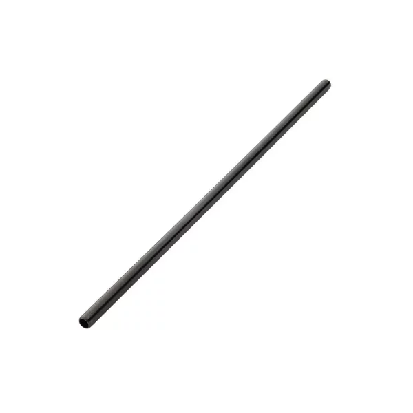 Paille inox droite NOIRE